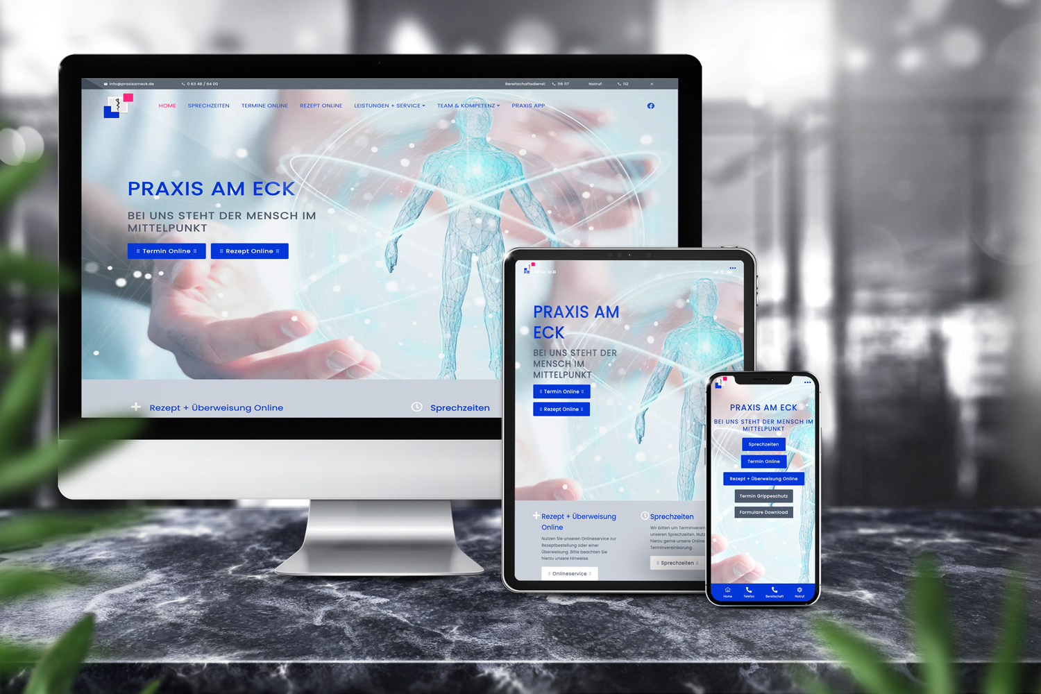 Praxis am Eck Ottersheim - Neue Website - Relaunch - Online Praxis am Eck Ottersheim - Neue Website - Relaunch - Online